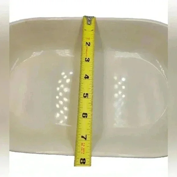 Vintage Capri Serve ‘N Store Bakeware Divided Stoneware Dish - Picture 4 of 8